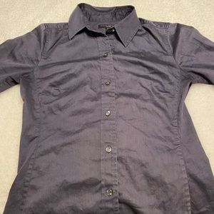 Dark Grey Banana Republic Business Blouse